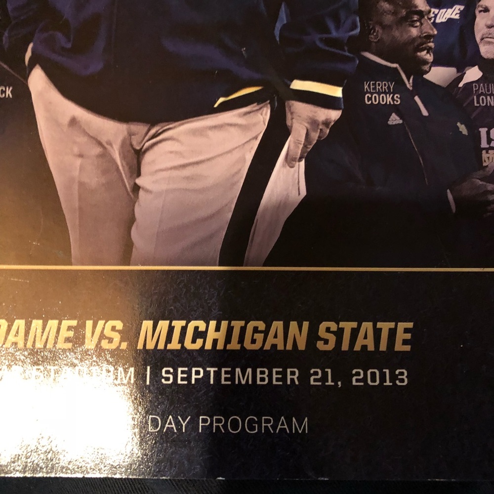 2013 Notre Dame program - Picture 2 of 2